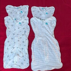 Love to Dream Swaddle Up in Gray and White